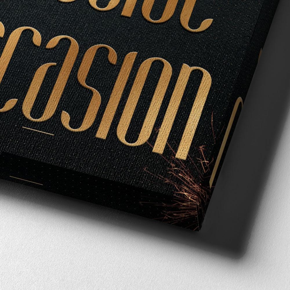 Golden - Life Special Occasion Gratitude Wall Art, alternate artwork view by Impaktiv