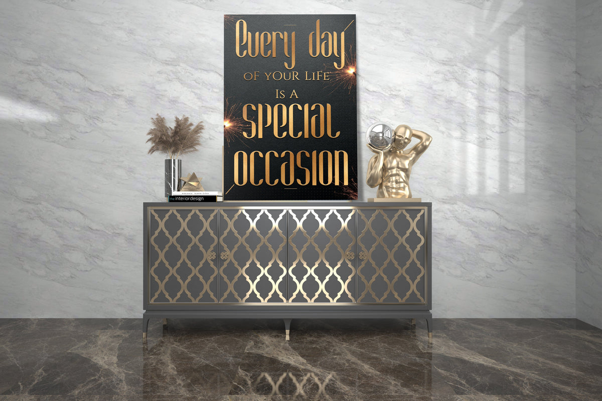 Golden - Life Special Occasion Gratitude Wall Art, alternate view by Impaktiv