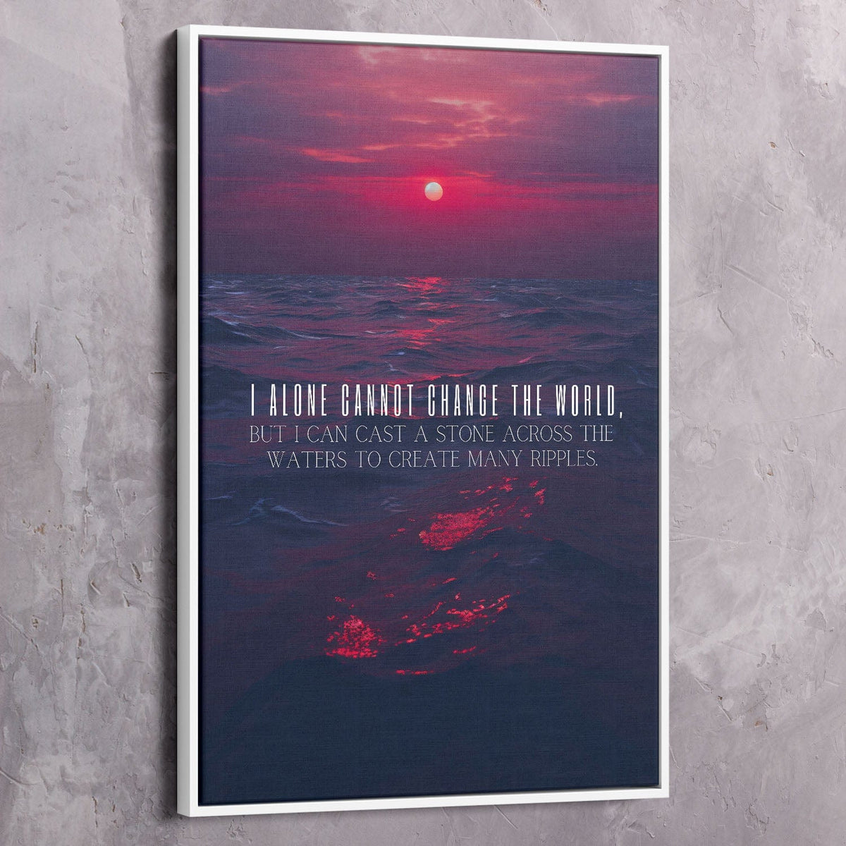 I alone cannot change the world - Mother Teresa Wall Art, alternate view by Impaktiv