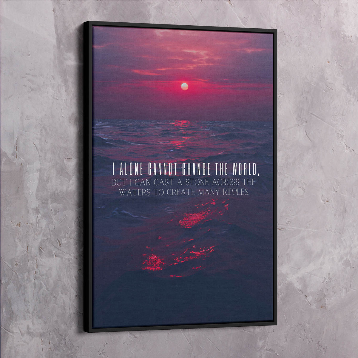 I alone cannot change the world - Mother Teresa Wall Art, alternate view by Impaktiv