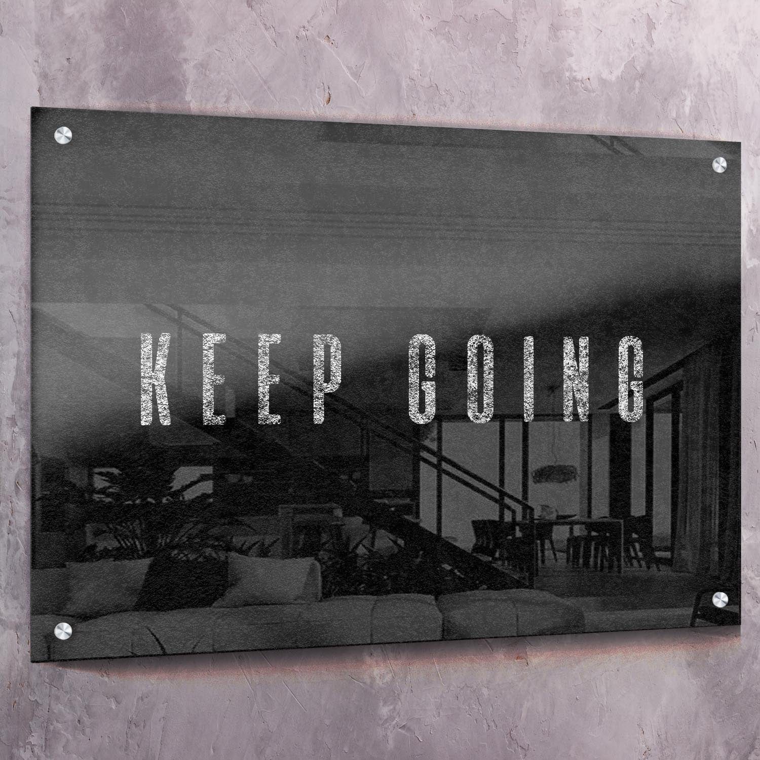 Keep Going Wall Art | Inspirational Wall Art Motivational Wall Art Quotes Office Art | Impaktiv Exclusive Canvas Art Landscape