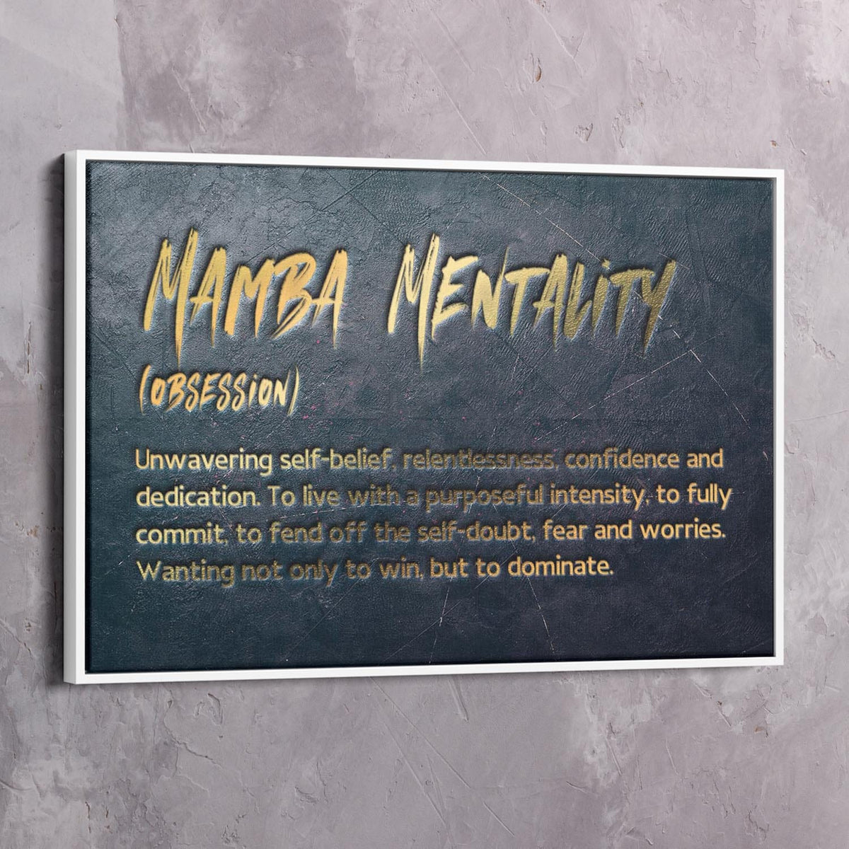 Mamba Mentality Obsession - Kobe Bryant Inspired Wall Art, alternate view by Impaktiv