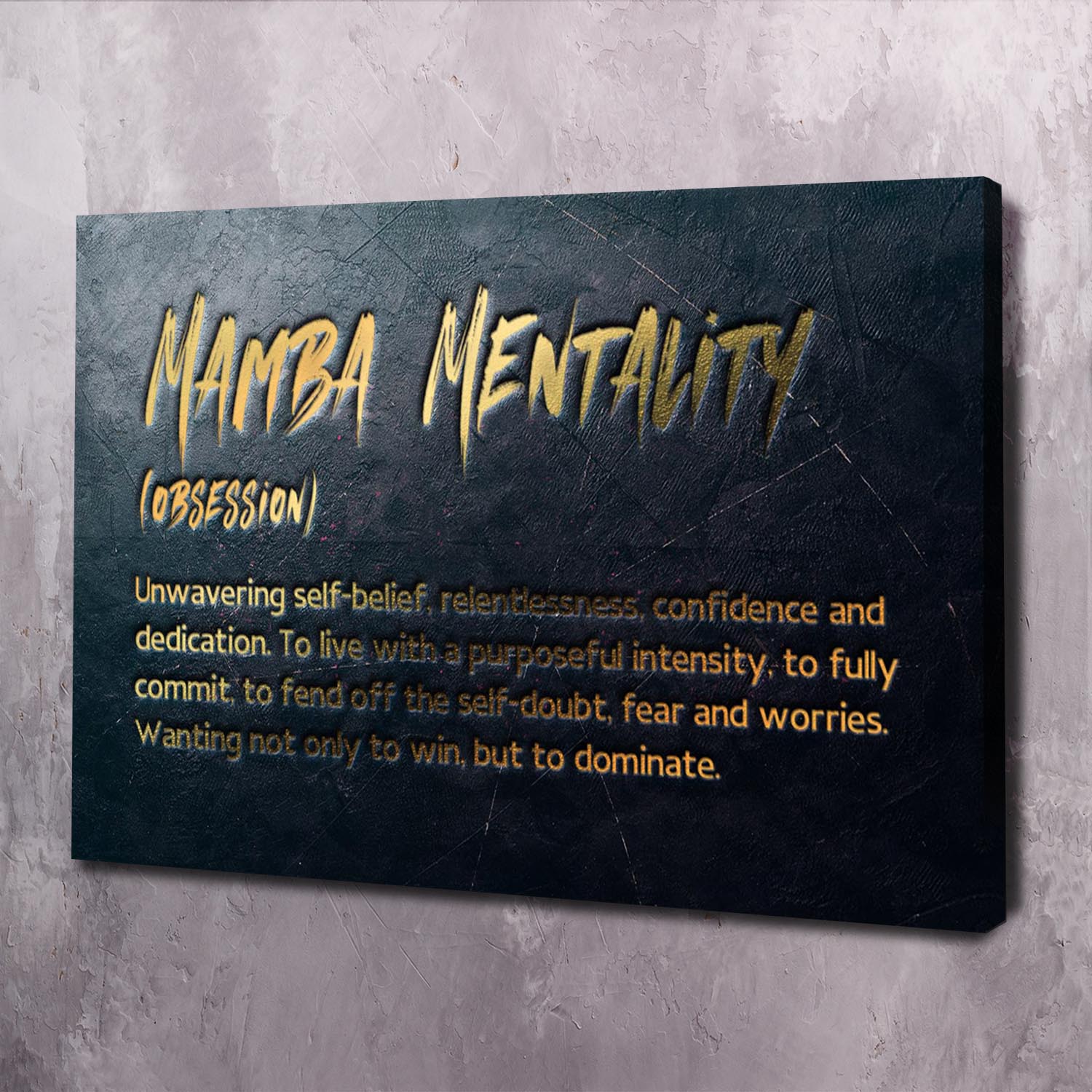 Kobe Bryant Wall Art | Mamba Mentality Wall Art | Impaktiv Canvas Art Landscape