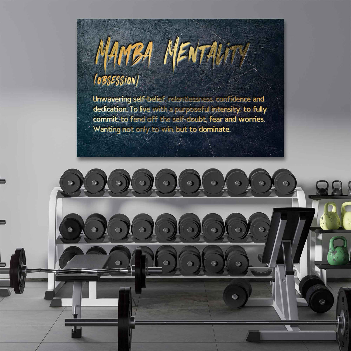 Mamba Mentality Obsession - Kobe Bryant Inspired Wall Art, alternate view by Impaktiv