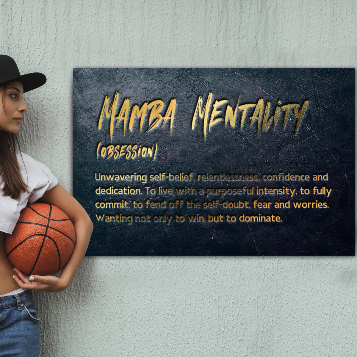 Mamba Mentality Obsession - Kobe Bryant Inspired Wall Art, alternate view by Impaktiv