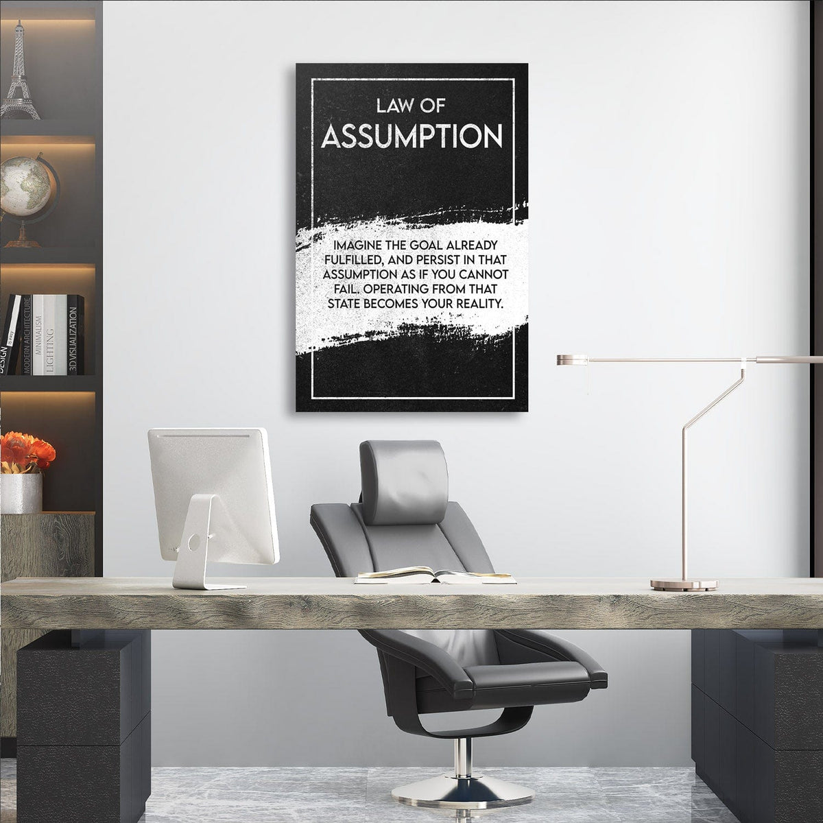 Neville Goddard Law of Assumption Wall Art, alternate view by Impaktiv
