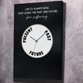 Life is always now Motivational Wall Art, time motivational wall art by Impaktiv