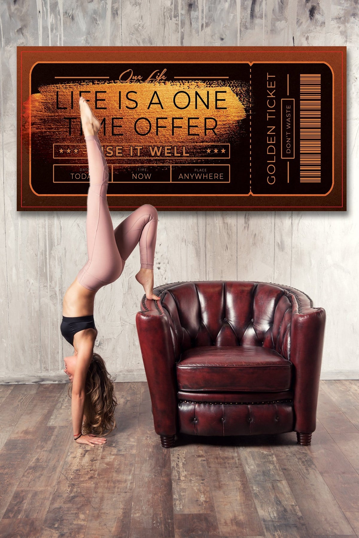 Life Offer Motivational Wall Art, alternate view by Impaktiv