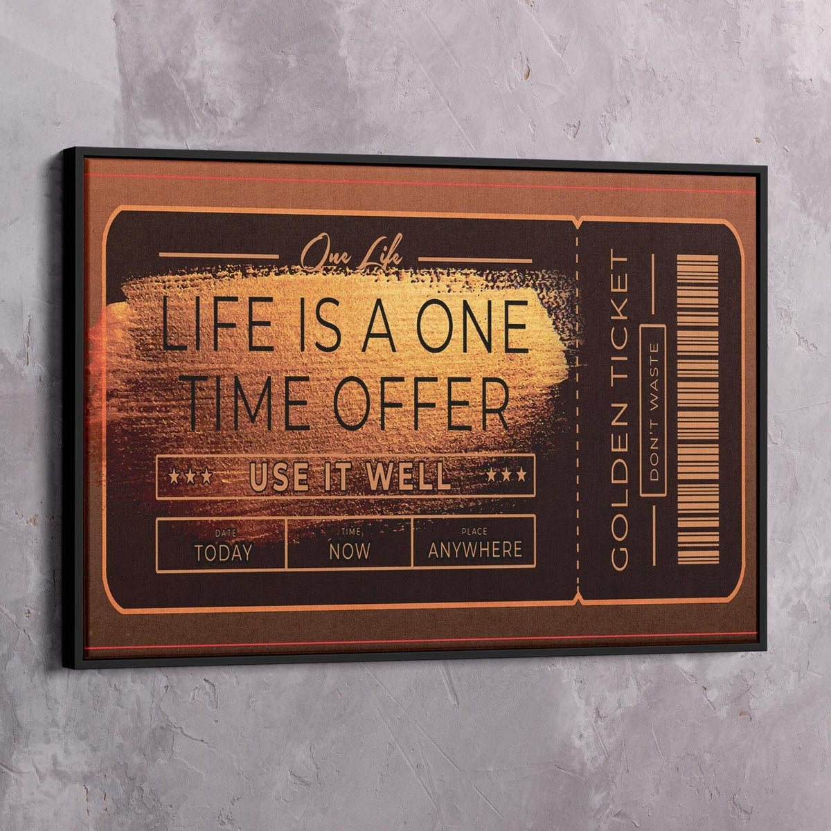 Life Offer Motivational Wall Art, alternate view by Impaktiv