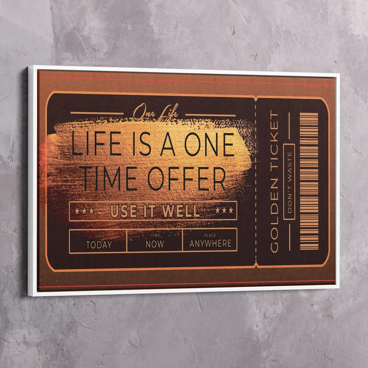 Life Offer Motivational Wall Art, alternate view by Impaktiv