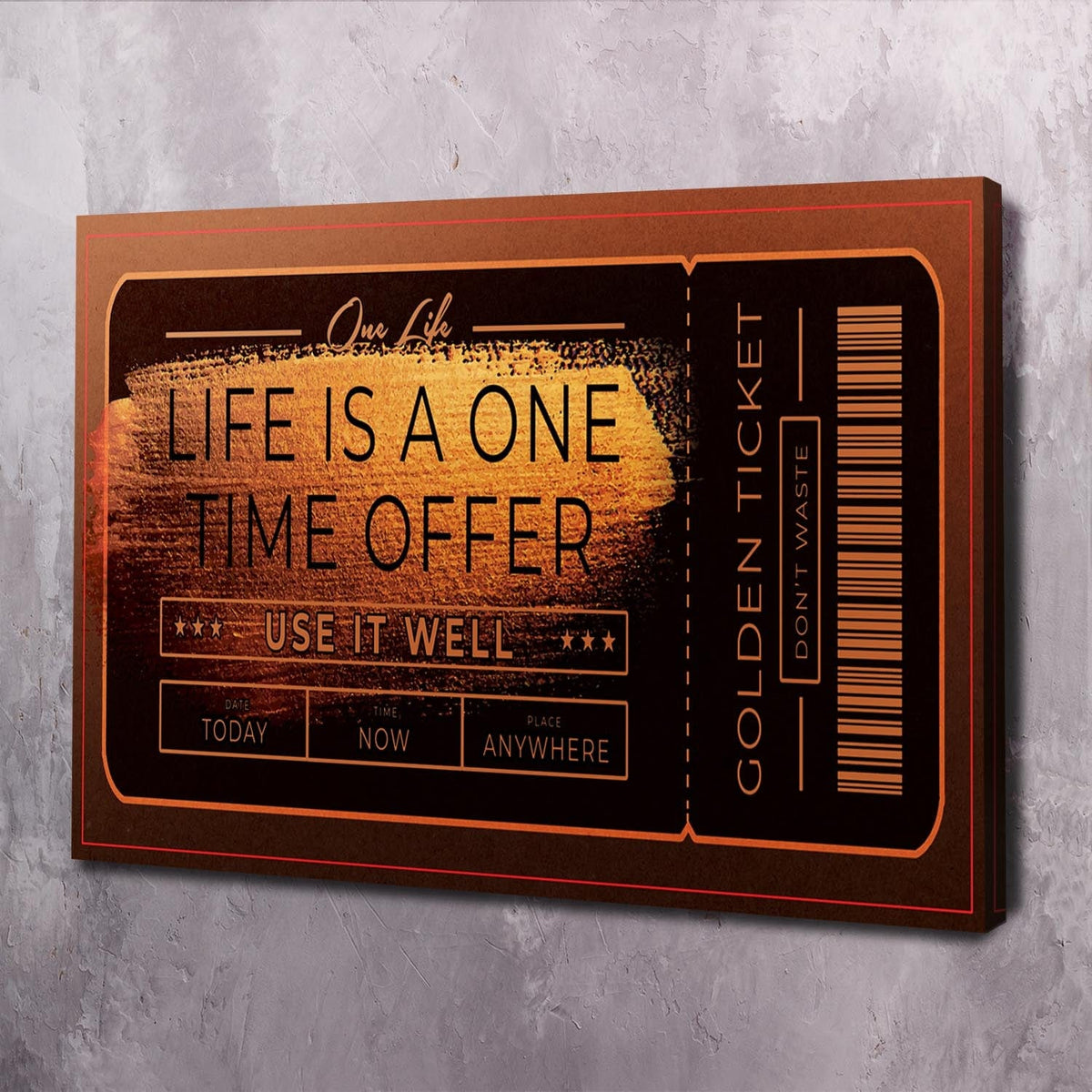 Life Offer Motivational Wall Art, inspirational quote wall art by Impaktiv