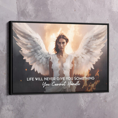 Life Will Never Give You Wall Art | Inspirational Wall Art Motivational Wall Art Quotes Office Art | Impaktiv Exclusive Canvas Art Landscape