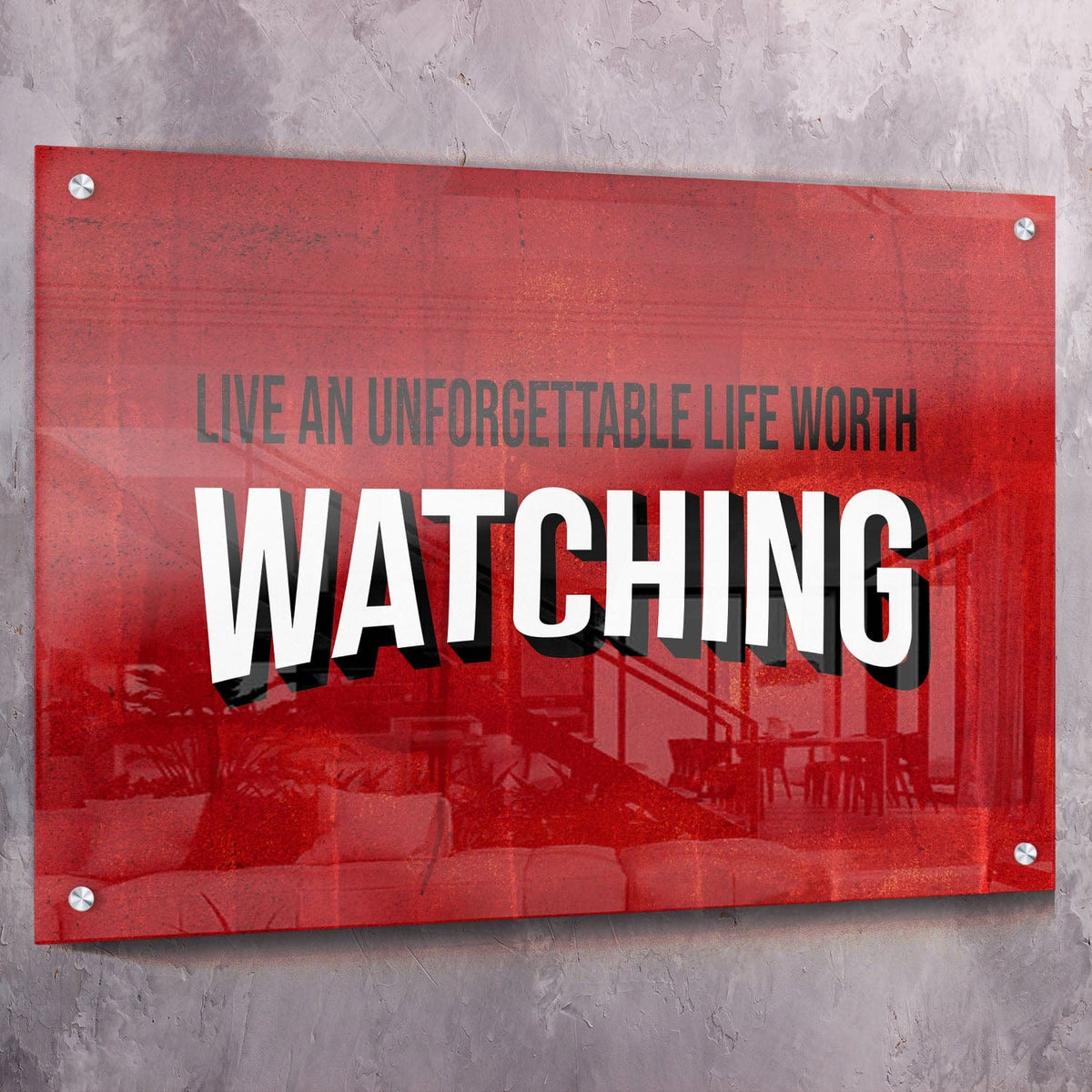 Life Worth Watching Purpose Wall Art, alternate view by Impaktiv