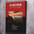 Live a Great Story Motivational Wall Art, resilience motivational wall art by Impaktiv