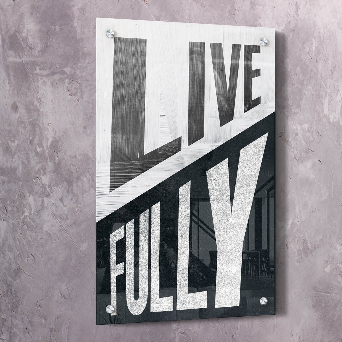 Live Fully Motivational Wall Art, alternate view by Impaktiv