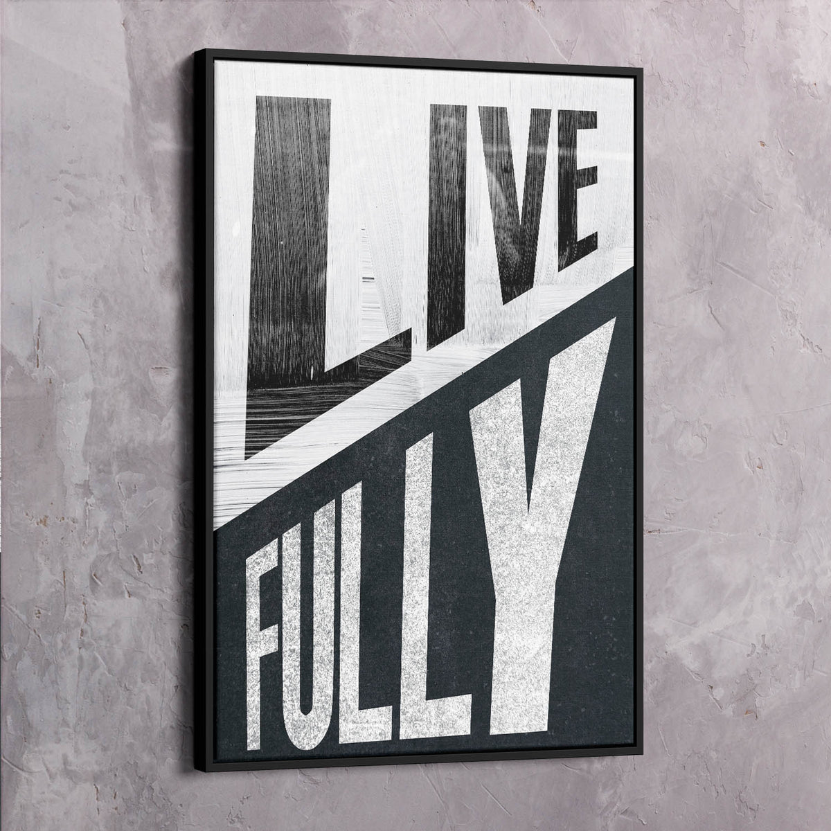Live Fully Motivational Wall Art, alternate view by Impaktiv