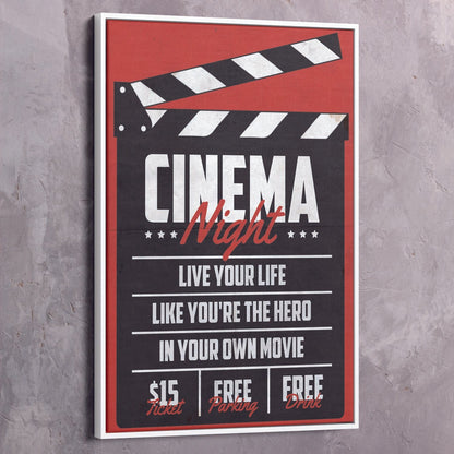 Live Your Life Like You're The Hero Art Wall Art | Inspirational Wall Art Motivational Wall Art Quotes Office Art | Impaktiv Exclusive Canvas Art Portrait