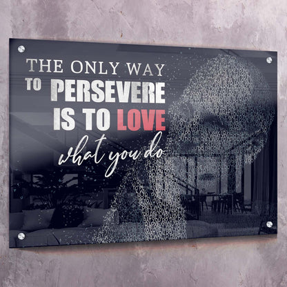 Love what you do - Steve Jobs Wall Art | Inspirational Wall Art Motivational Wall Art Quotes Office Art | Impaktiv Exclusive Canvas Art Landscape