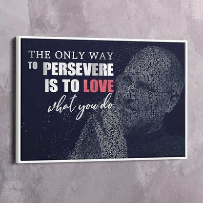 Love what you do - Steve Jobs Wall Art | Inspirational Wall Art Motivational Wall Art Quotes Office Art | Impaktiv Exclusive Canvas Art Landscape