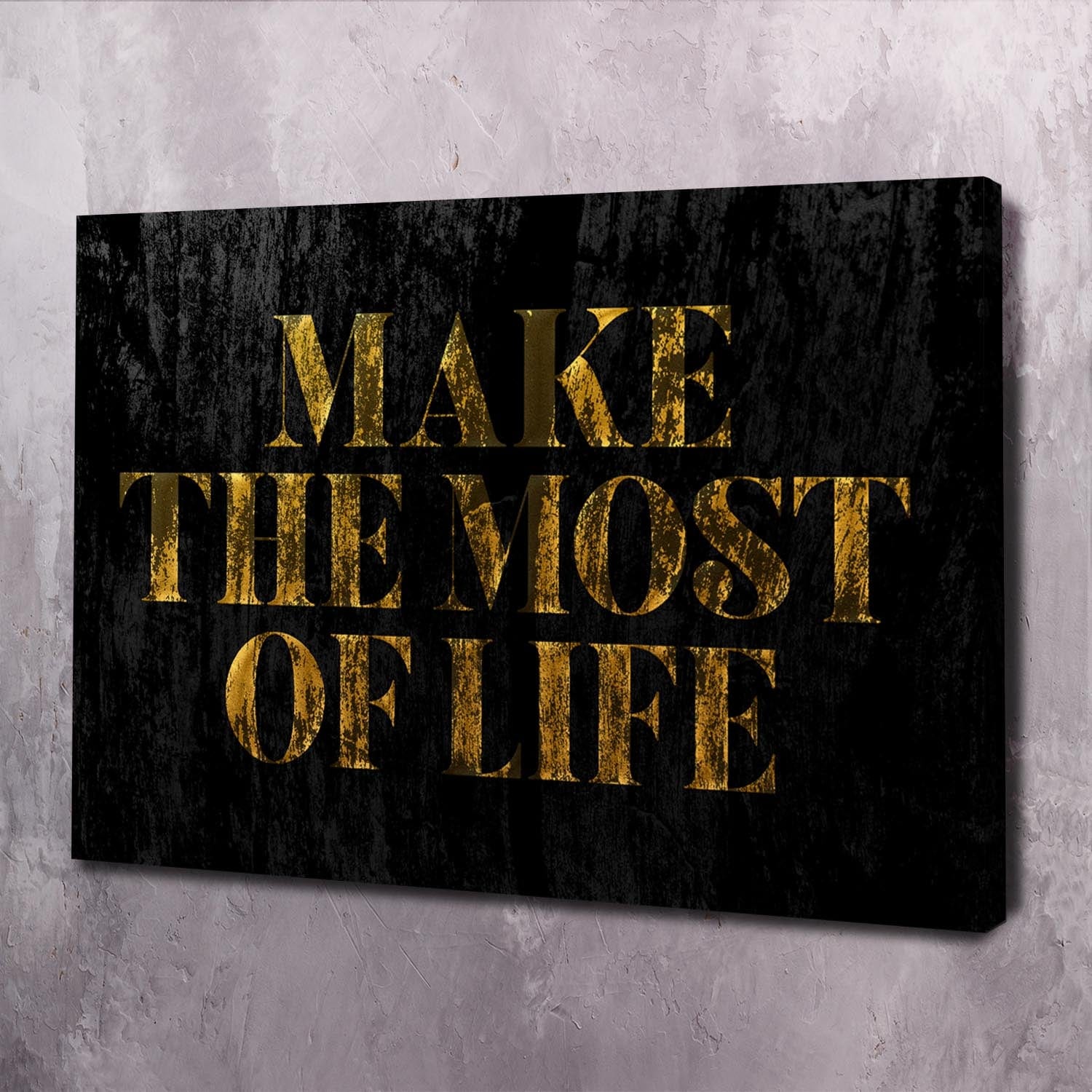 Make The Most Wall Art | Inspirational Wall Art Motivational Wall Art Quotes Office Art | Impaktiv Exclusive Canvas Art Landscape