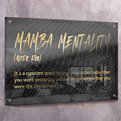 Mamba Mentality (Alter Ego) - Kobe Bryant Inspired Wall Art | Inspirational Wall Art Motivational Wall Art Quotes Office Art | Impaktiv Exclusive Canvas Art Landscape