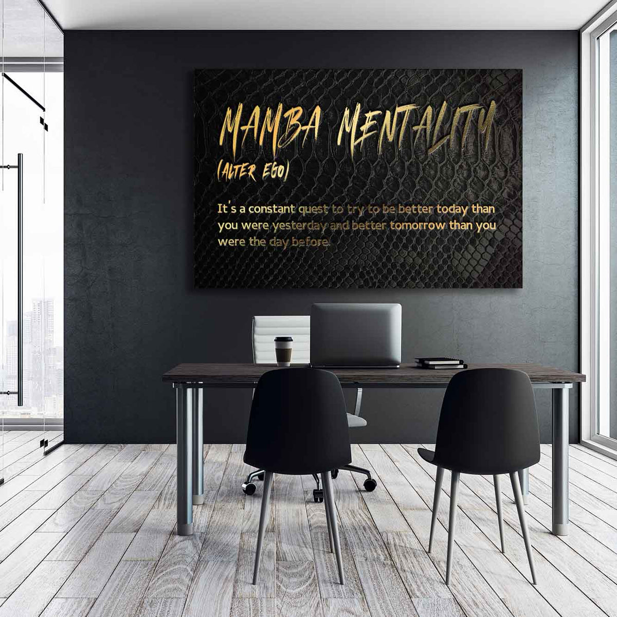 Mamba Mentality (Alter Ego) - Kobe Bryant Inspired Wall Art, alternate view by Impaktiv