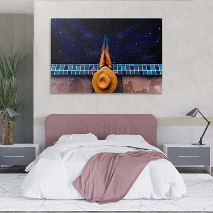 Meant To Be Star Pool Wall Art | Inspirational Wall Art Motivational Wall Art Quotes Office Art | Impaktiv Exclusive Canvas Art Landscape
