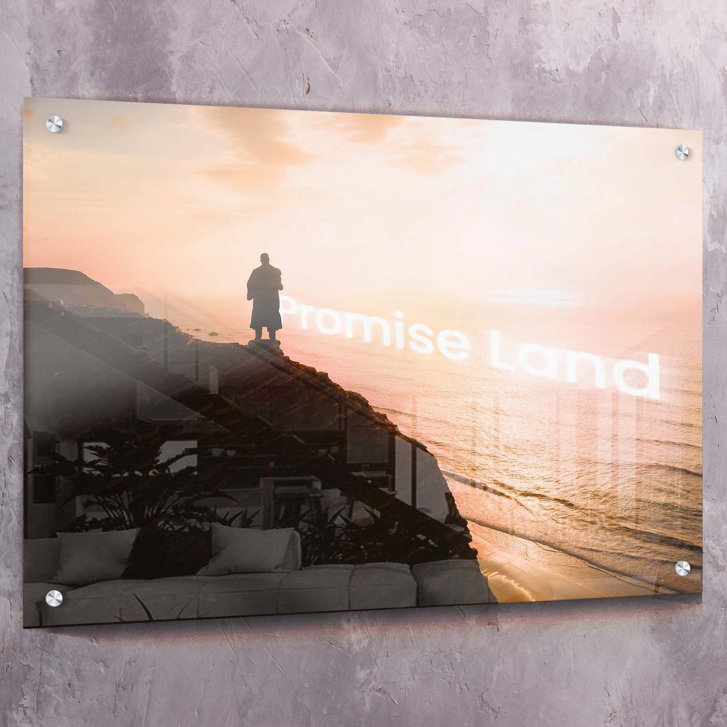 MLK Jr Promise Land Art Wall Art | Inspirational Wall Art Motivational Wall Art Quotes Office Art | Impaktiv Exclusive Canvas Art Landscape