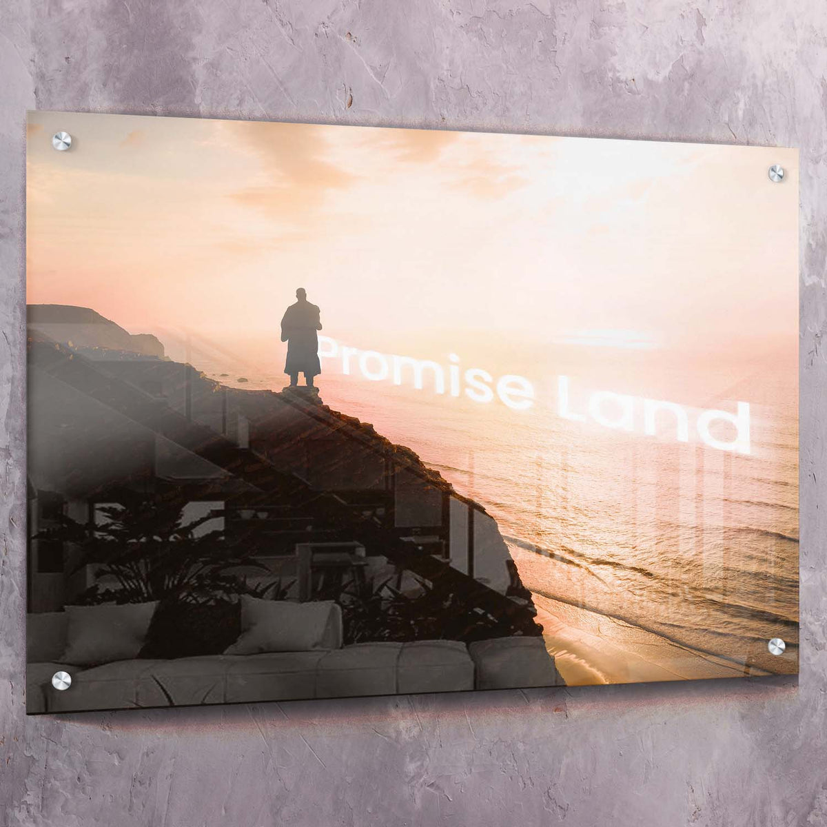 MLK Jr Promise Land Motivational Wall Art, alternate artwork view by Impaktiv
