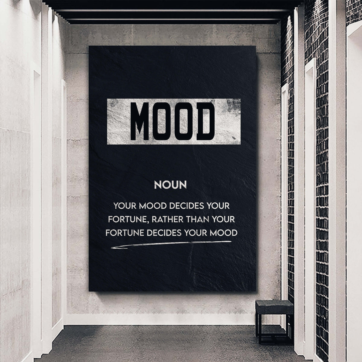 Mood Meaning Motivational Wall Art, alternate view by Impaktiv