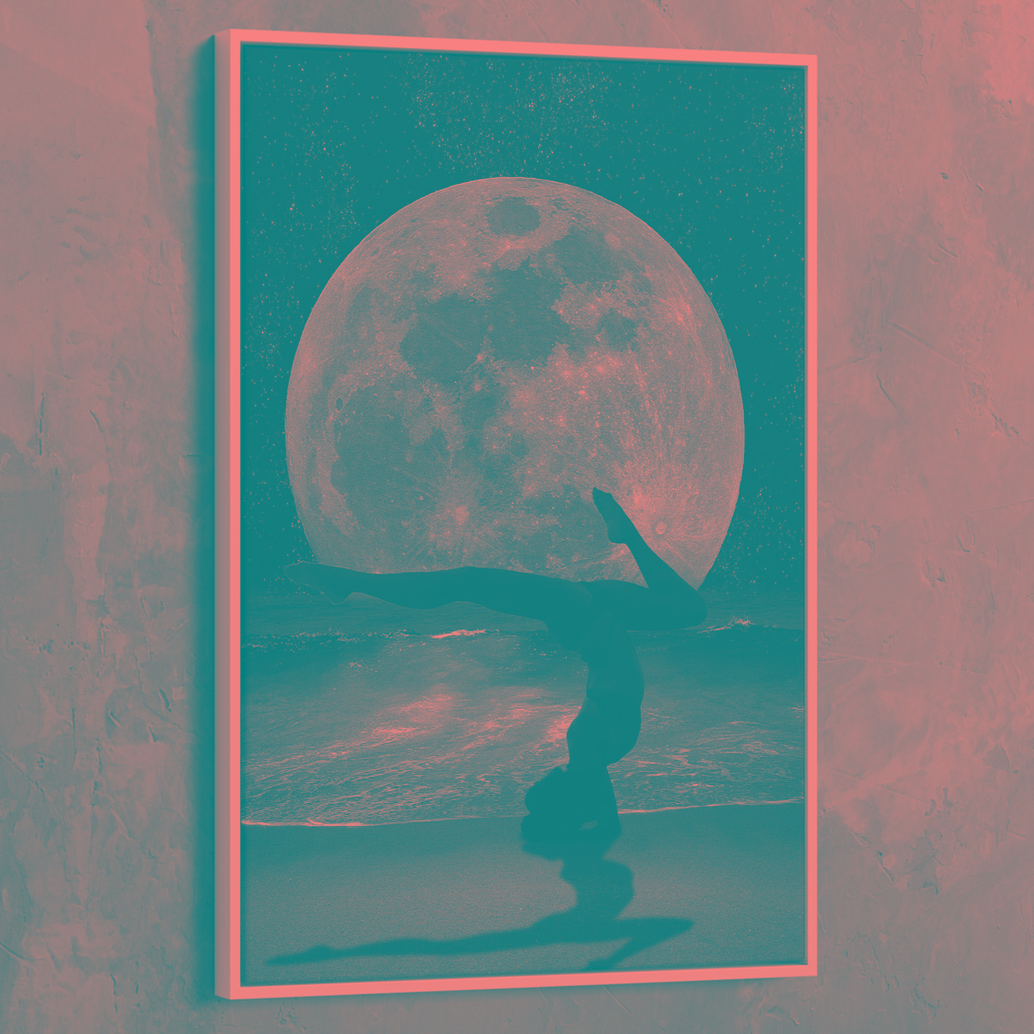 Moon Beauty Wall Art | Inspirational Wall Art Motivational Wall Art Quotes Office Art | Impaktiv Exclusive Canvas Art Portrait