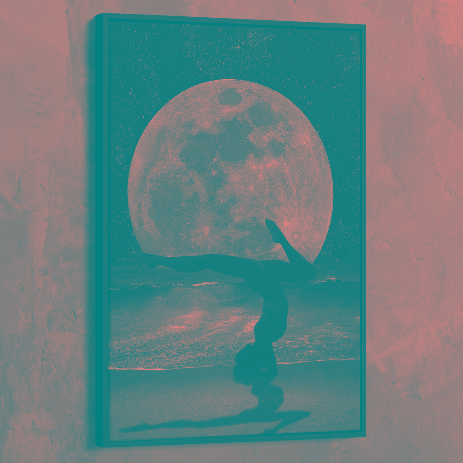 Moon Beauty Wall Art | Inspirational Wall Art Motivational Wall Art Quotes Office Art | Impaktiv Exclusive Canvas Art Portrait