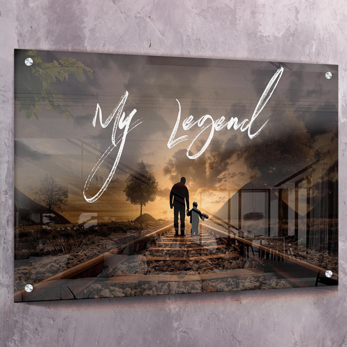 My Legend Father Gift Meaningful Wall Art, alternate artwork view by Impaktiv