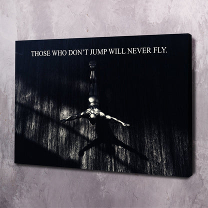 Never Fly Wall Art | Inspirational Wall Art Motivational Wall Art Quotes Office Art | Impaktiv Exclusive Canvas Art Landscape