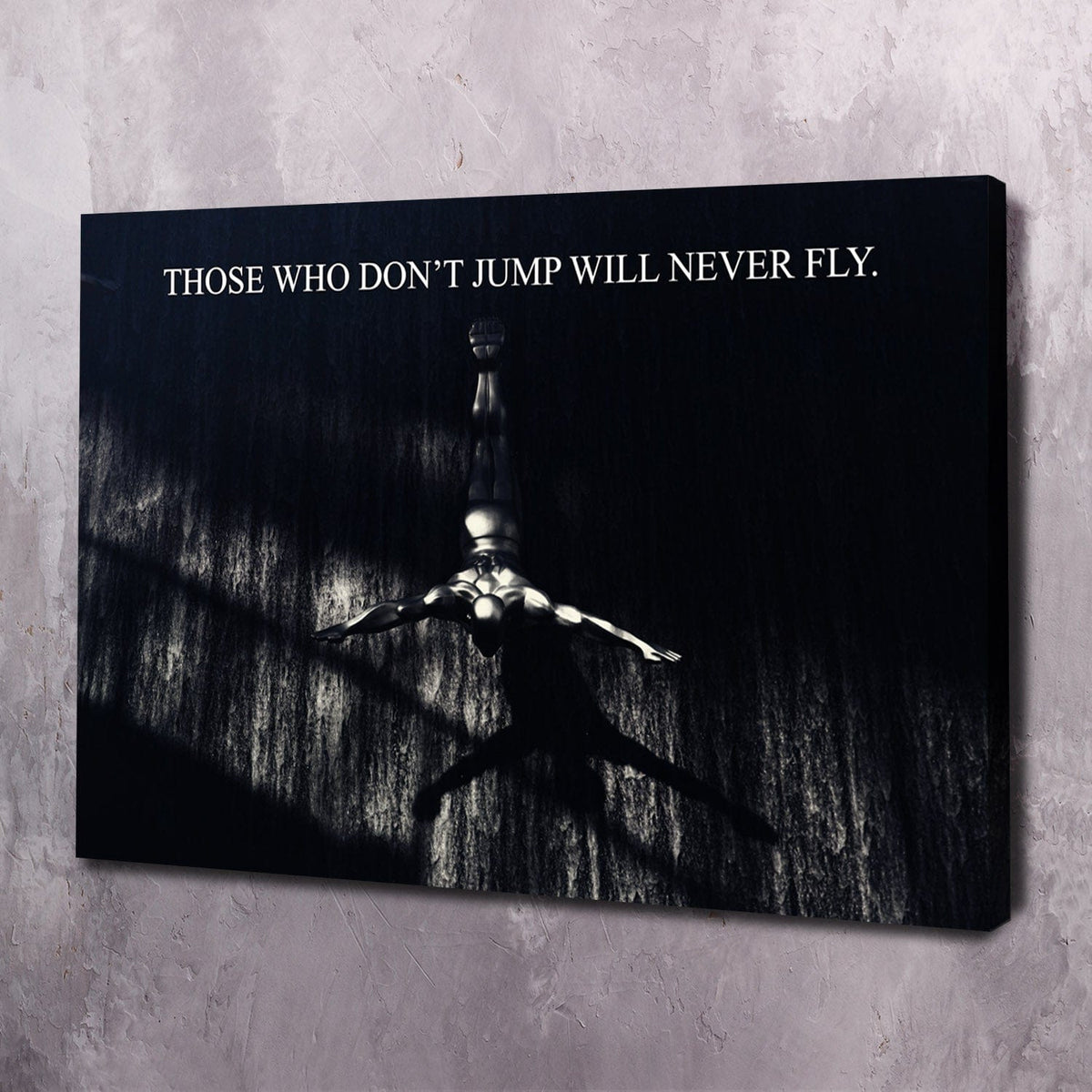 Never Fly Motivational Wall Art, inspirational quote wall art by Impaktiv