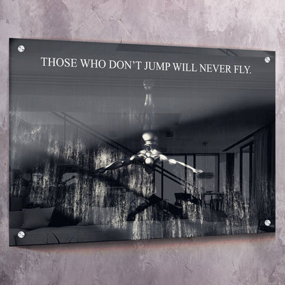 Never Fly Wall Art | Inspirational Wall Art Motivational Wall Art Quotes Office Art | Impaktiv Exclusive Canvas Art Landscape