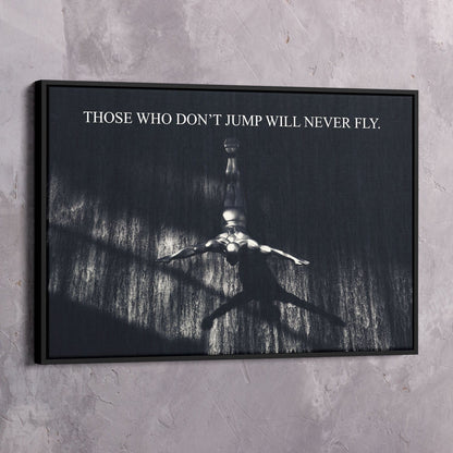 Never Fly Wall Art | Inspirational Wall Art Motivational Wall Art Quotes Office Art | Impaktiv Exclusive Canvas Art Landscape