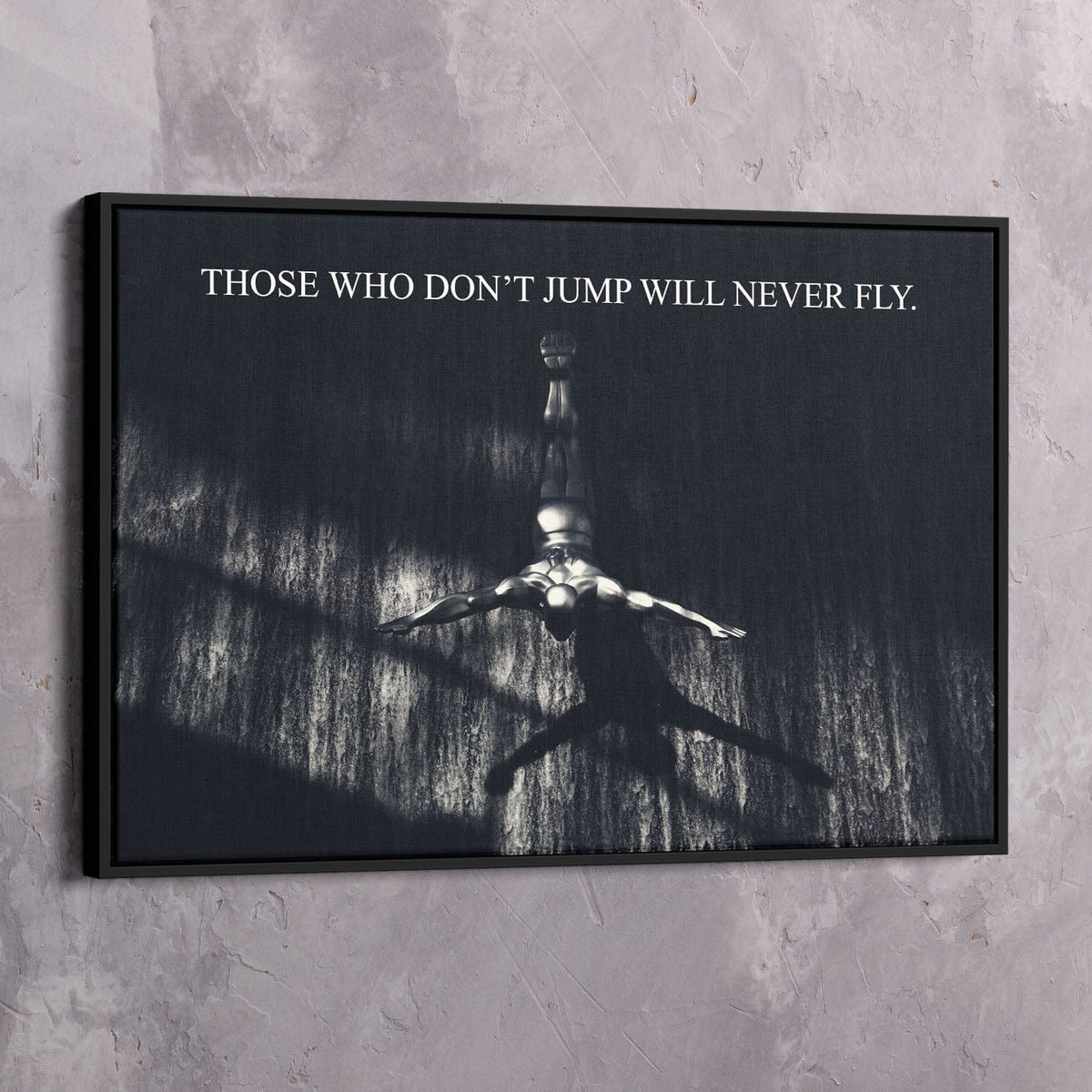 Never Fly Motivational Wall Art, alternate artwork view by Impaktiv