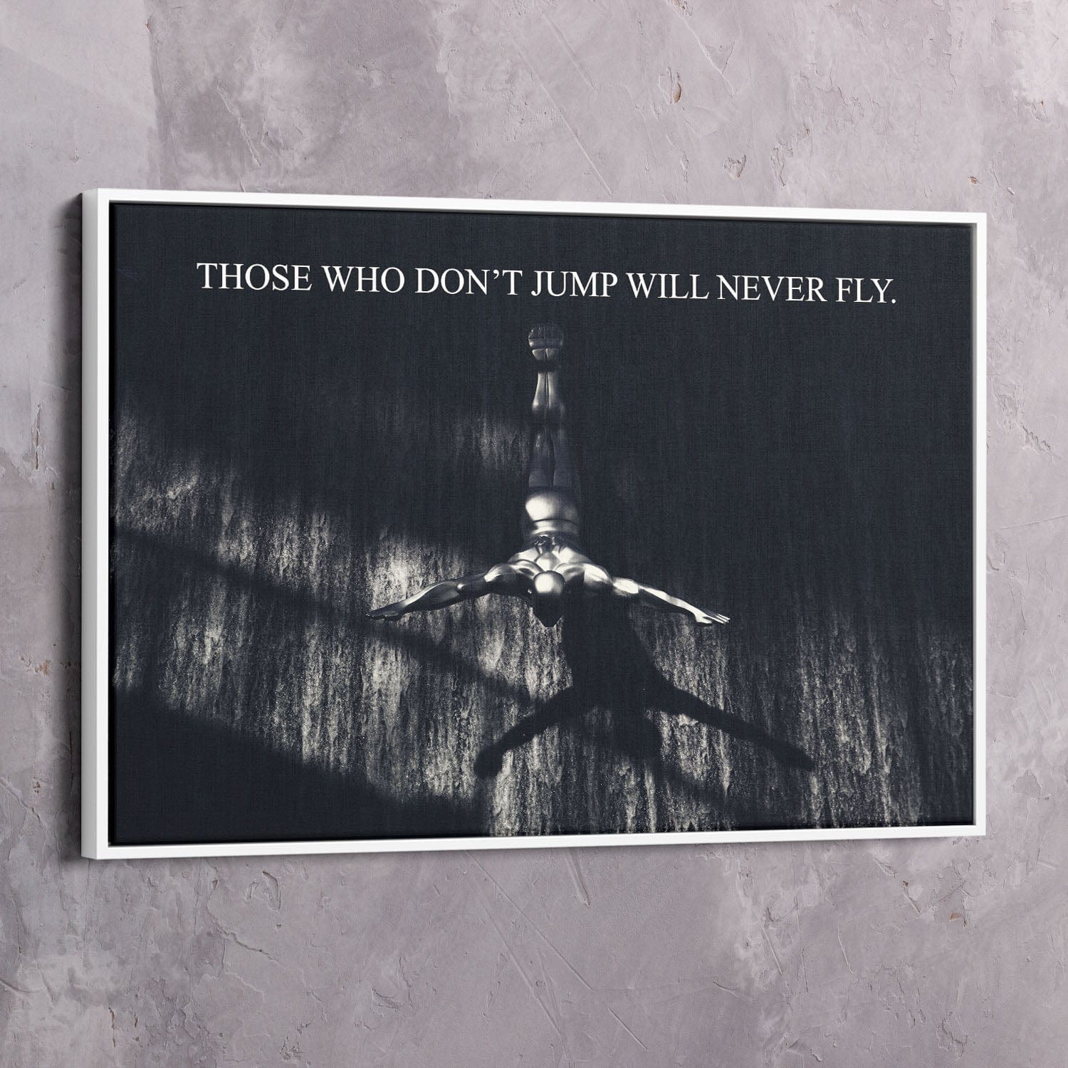 Never Fly Wall Art | Inspirational Wall Art Motivational Wall Art Quotes Office Art | Impaktiv Exclusive Canvas Art Landscape
