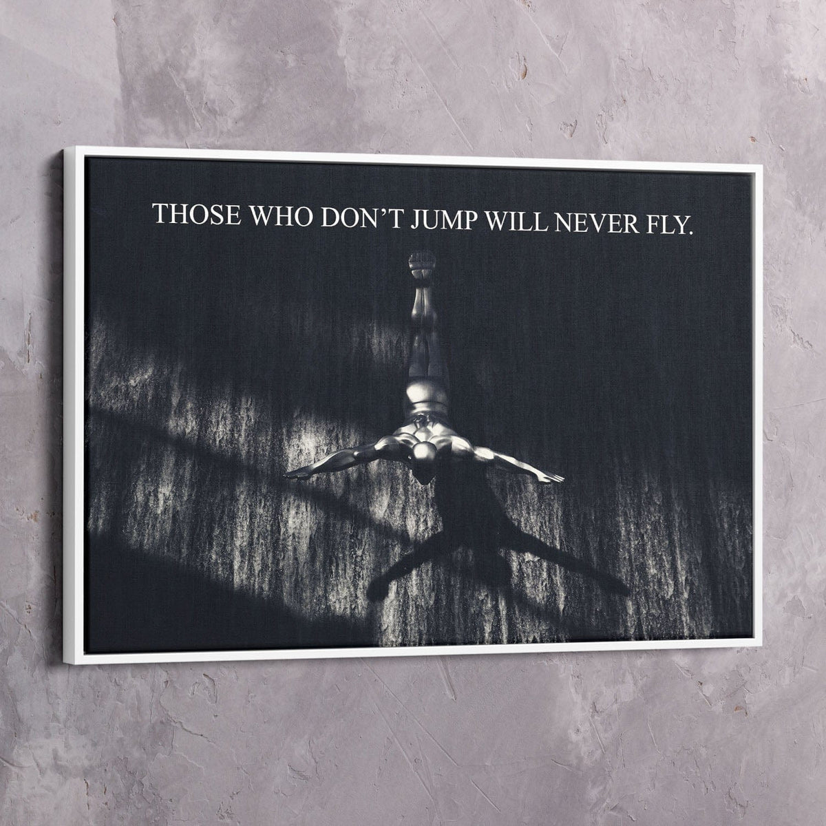 Never Fly Motivational Wall Art, alternate view by Impaktiv