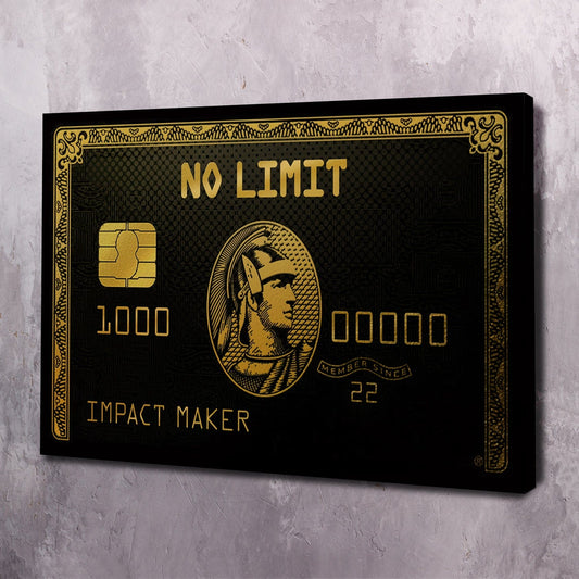 No Limit IMPACT MAKER Wall Art | Inspirational Wall Art Motivational Wall Art Quotes Office Art | Impaktiv Exclusive Canvas Art Landscape