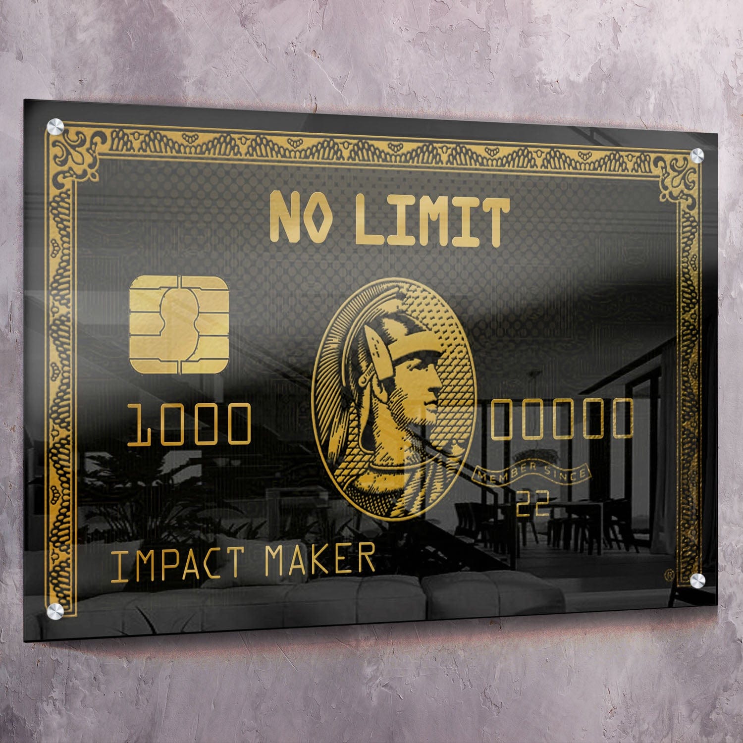 No Limit IMPACT MAKER Wall Art | Inspirational Wall Art Motivational Wall Art Quotes Office Art | Impaktiv Exclusive Canvas Art Landscape