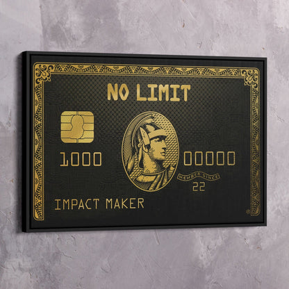 No Limit IMPACT MAKER Wall Art | Inspirational Wall Art Motivational Wall Art Quotes Office Art | Impaktiv Exclusive Canvas Art Landscape