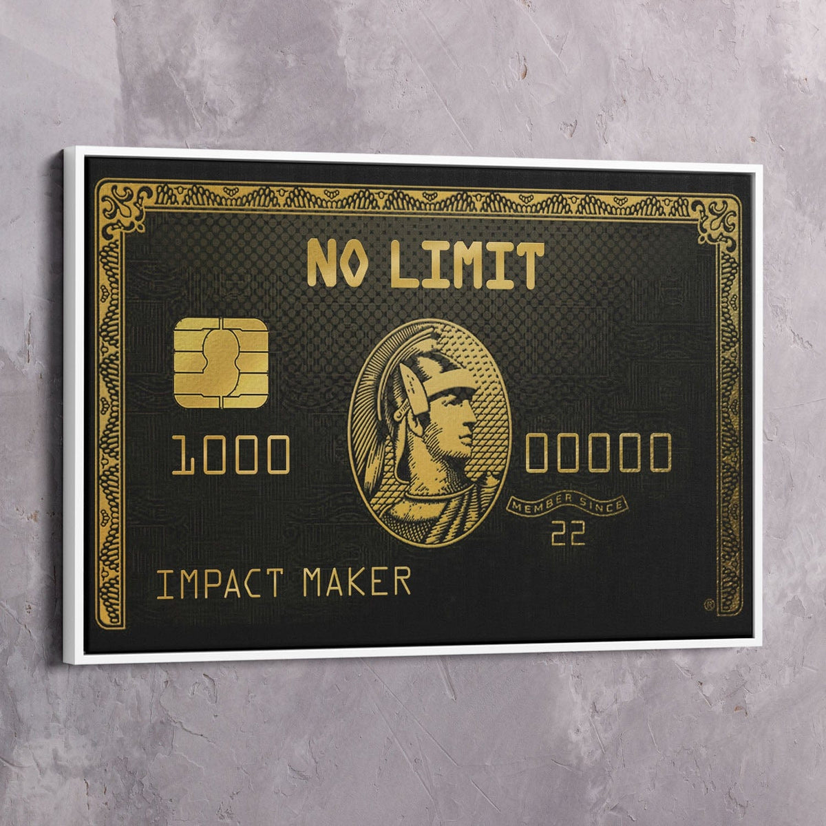 No Limit Impact Maker Card Purpose Wall Art, alternate artwork view by Impaktiv