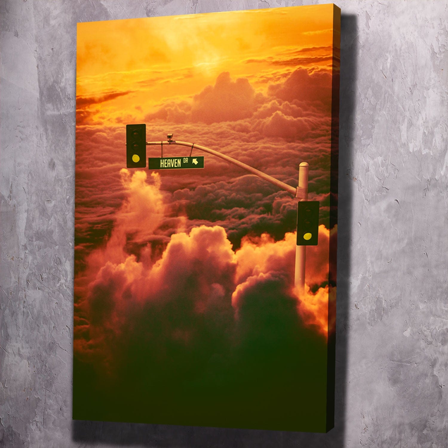 Pathway to Heaven Wall Art | Inspirational Wall Art Motivational Wall Art Quotes Office Art | Impaktiv Exclusive Canvas Art Portrait