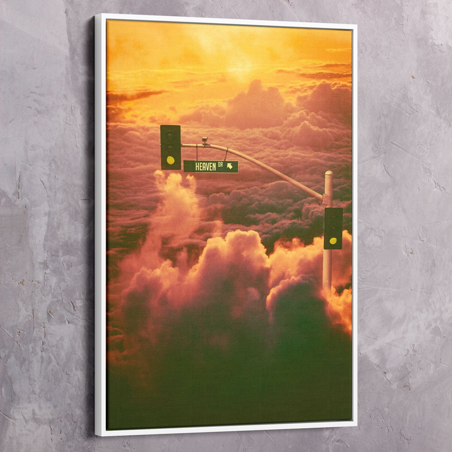 Pathway to Heaven Wall Art | Inspirational Wall Art Motivational Wall Art Quotes Office Art | Impaktiv Exclusive Canvas Art Portrait