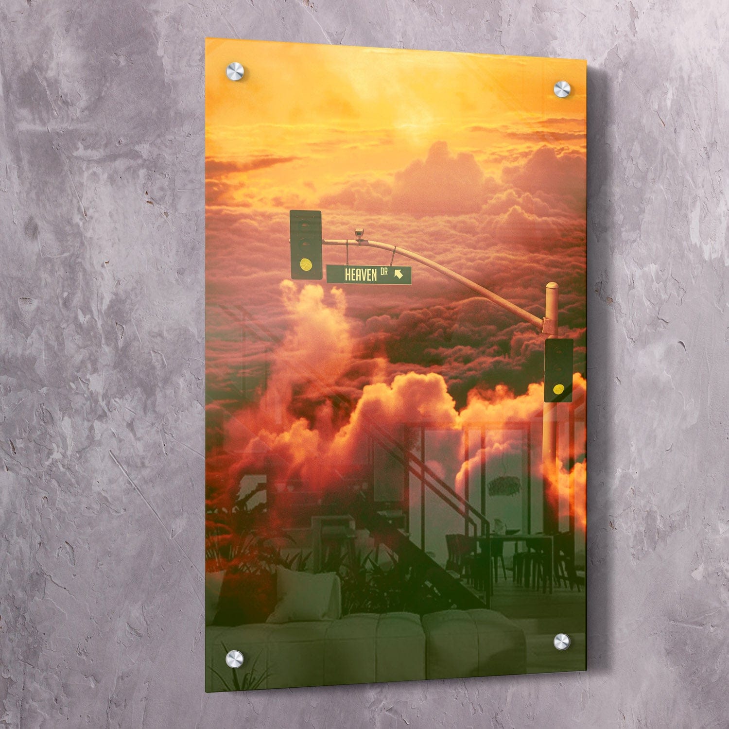 Pathway to Heaven Wall Art | Inspirational Wall Art Motivational Wall Art Quotes Office Art | Impaktiv Exclusive Canvas Art Portrait