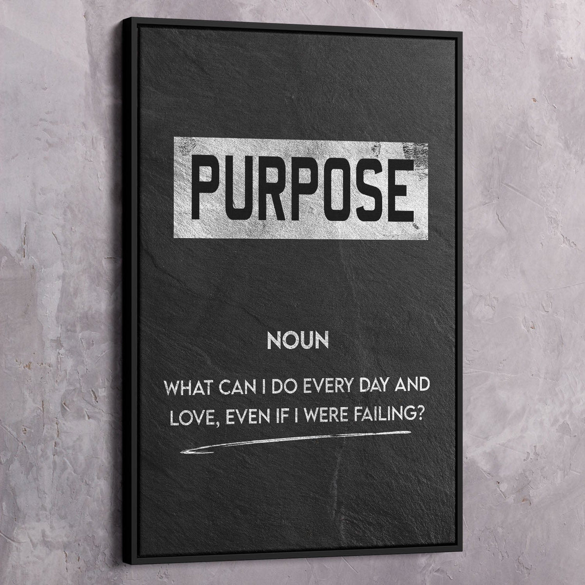 Purpose Meaning Wall Art, alternate artwork view by Impaktiv
