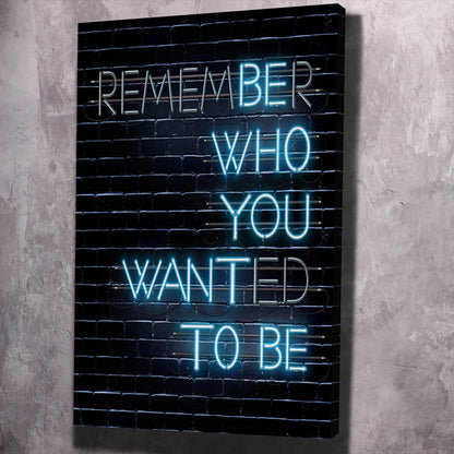 Remember Wall Art | Inspirational Wall Art Motivational Wall Art Quotes Office Art | Impaktiv Exclusive Canvas Art Portrait