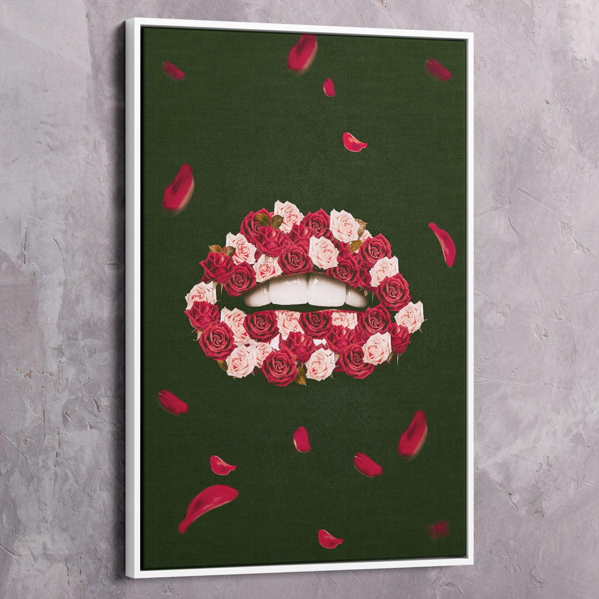 Rose Lips Meaningful Wall Art, alternate artwork view by Impaktiv